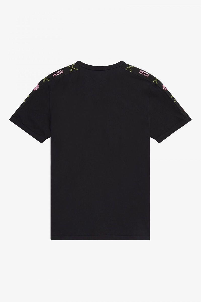 Black Fred Perry SM3181 Men's T Shirts | PH 1761VRWD